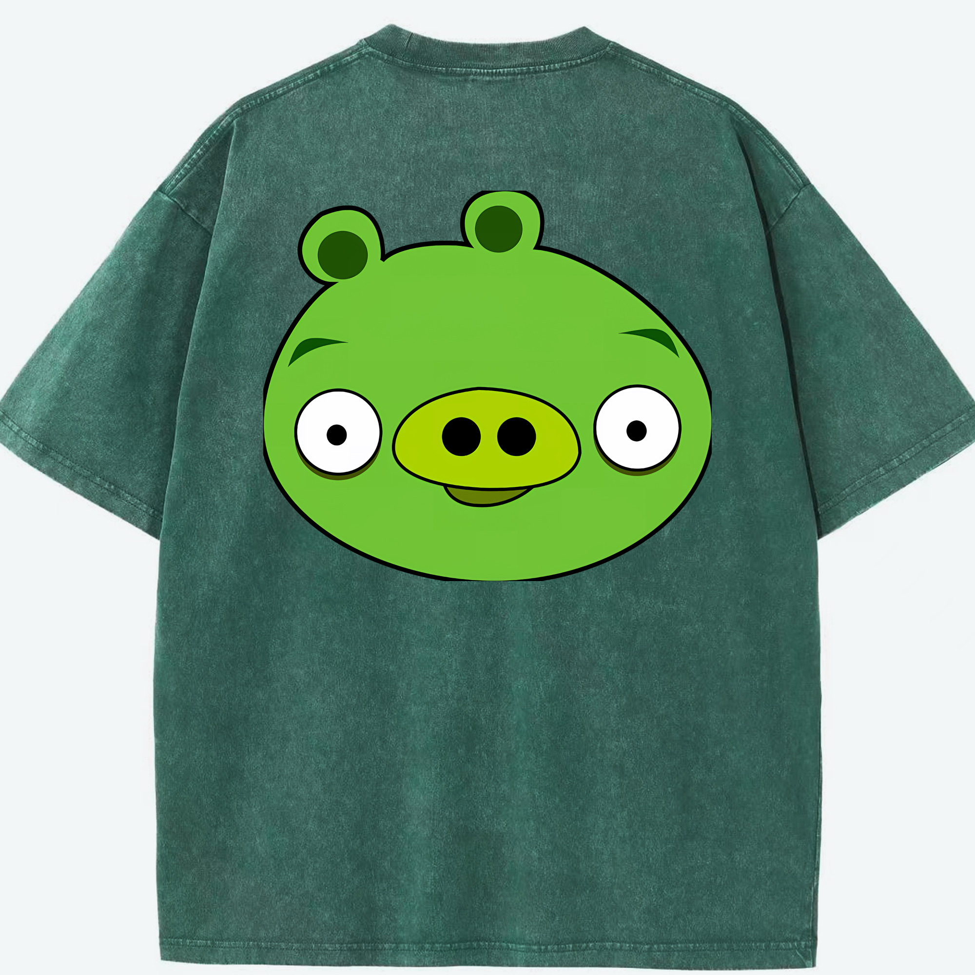 （画像用） Angry Birds アングリーバード 綿100% ヴィンテージ風 半袖Tシャツ（背面プリント）